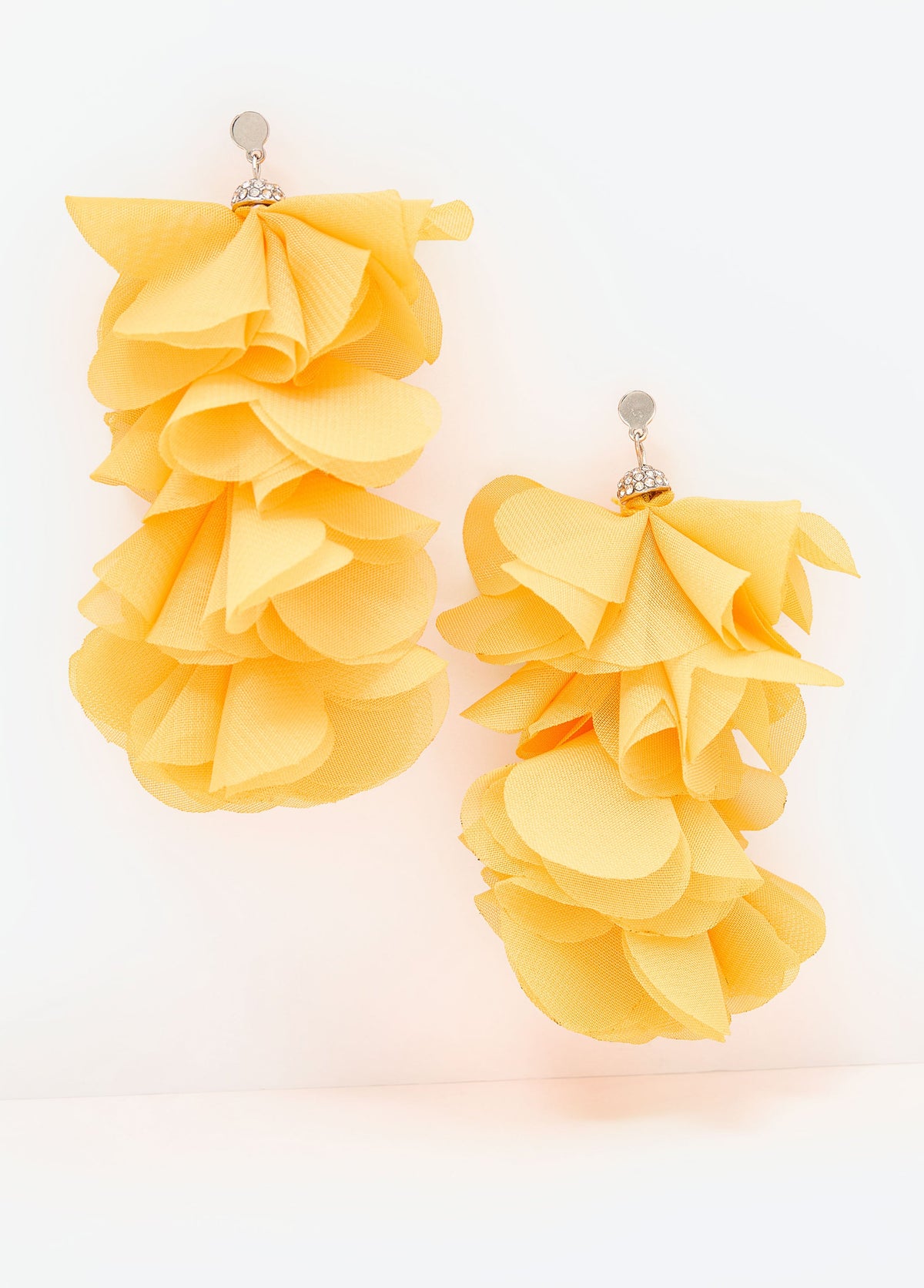 Crystal Petal Earrings Spectra Yellow | Ashley Stewart