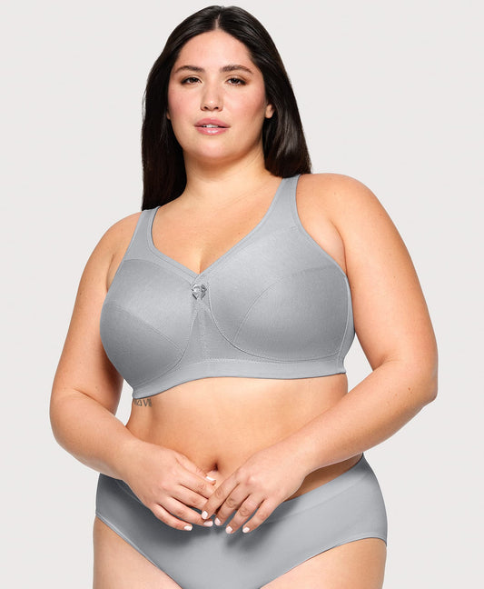 MagicLift Active Support Bra Gray Heather | Ashley Stewart