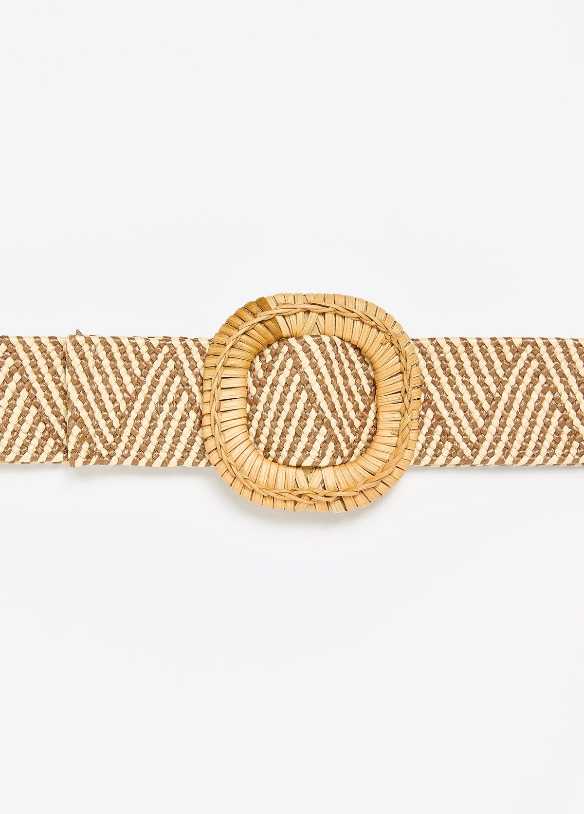 Raffia Stretch Belt Natural | Ashley Stewart