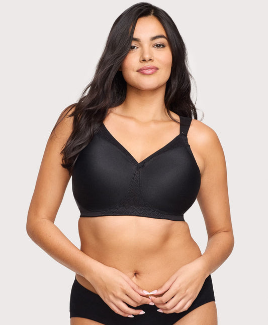 MagicLift Seamless Support T-Shirt Bra Black | Ashley Stewart