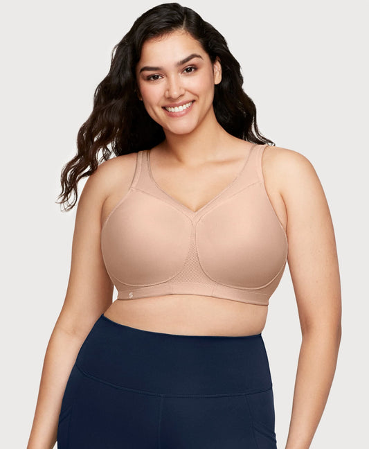 MagicLift Seamless Sports Bra Cafe | Ashley Stewart