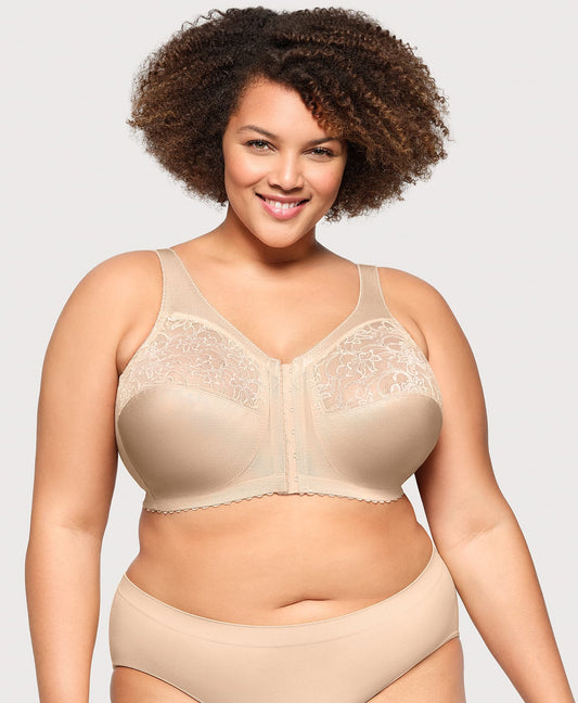 MagicLift Front-Closure Support Bra Blush | Ashley Stewart