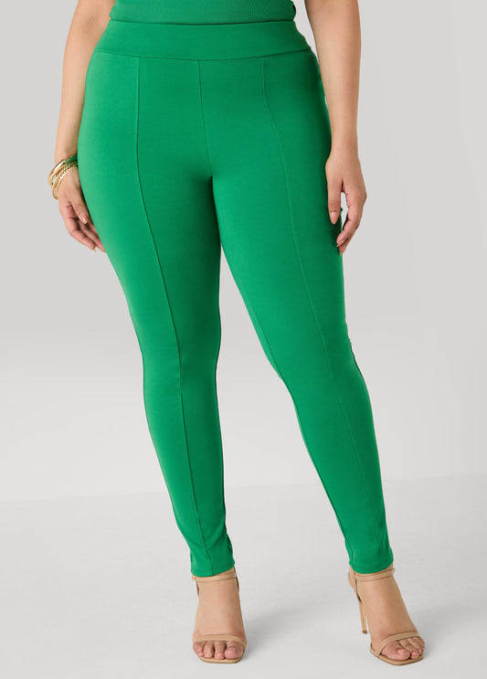Ponte High Waist Seamed Leggings Amazon | Ashley Stewart