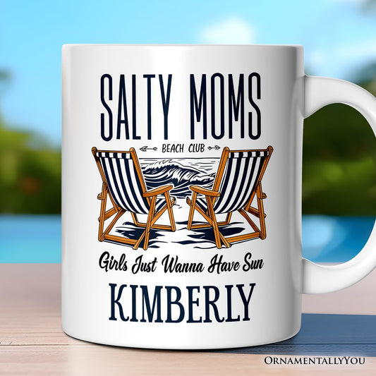 Salty Moms Beach Club Ceramic Mug  | Ashley Stewart