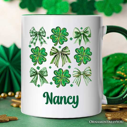 St Patricks Day Ceramic Mug White - Green | Ashley Stewart