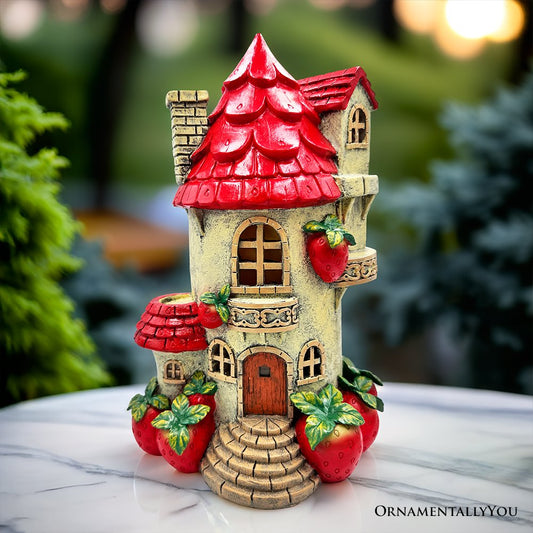 Solar Powered Strawberry Fairy Home Figurine Multi | Ashley Stewart